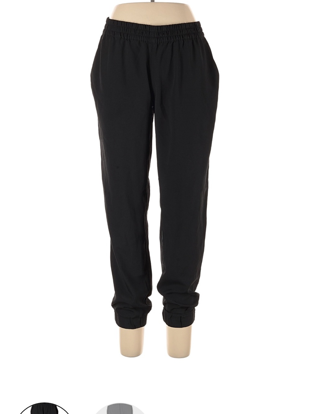 MICHAEL Michael Kors Black Pull-On Elastic Waist Pants